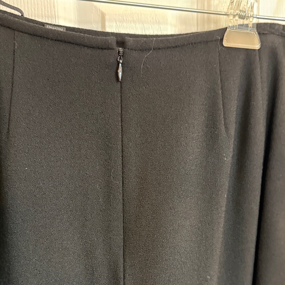 Kasper ASK Wool Black Suit size 10 VTG. NWT. Includes detachable fur collar. - Picture 9 of 11